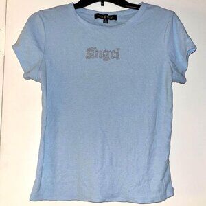 Angel Baby Blue Top, Juniors size XL
